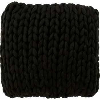 Dekorativní polštářek Pletený černý polštář Tricot black - 40*40 cm