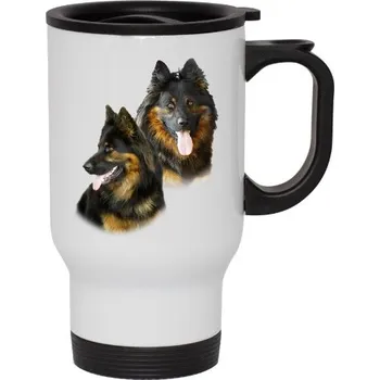 Termohrnek Cestovní termohrnek s uchem s potiskem Chodský pes