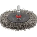 Wolfcraft Kartáč kotoučový z nerezové oceli 75x12 mm stopka 6mm 2711000