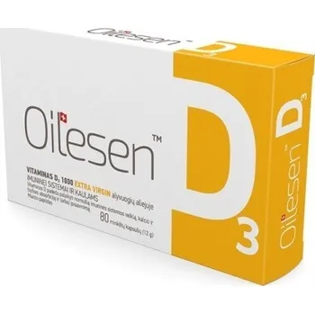 JSC Valentis Oilesen Vitamín D3 1000 80 cps.