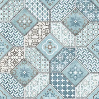 Tapeta Vliesové tapety na zeď marokánský vzor modrý 6315-08