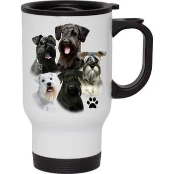 Termohrnek Cestovní termohrnek s uchem s potiskem Knírači