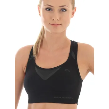 Podprsenka Brubeck sportovní podprsenka CROP TOP Fitness Barva: Černá, Velikost: S