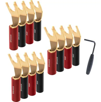 Příbor Audioquest SureGrip 100 vidličky zlaté - set 12 ks