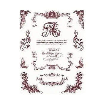 Dětské razítko Gelová razítka - Písmeno "A" + girlandy