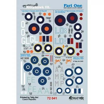 Plastikový model Tally Ho! 1/72 Curtiss Kittyhawk III - Part One