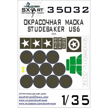 Plastikový model SX-ART 1/35 Studebaker US6 Painting Mask (ICM)
