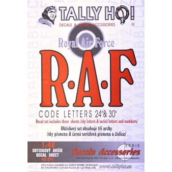 Plastikový model Tally Ho! 1/48 RAF Code Lett.Sky+s.n.