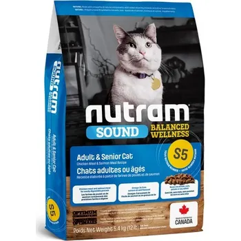 Pro kočku Nutram Sound Adult/Senior Cat 5,4 kg