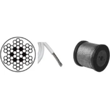 Lanko nerezové 4mm, s 6mm PVC bužírkou - nerez A4 - DIN 3055