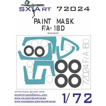 Plastikový model SX-ART 1/72 F/A-18D Painting Mask (ACA)
