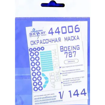 Plastikový model SX-ART 1/144 Boeing 787 Painting mask (ZVE)