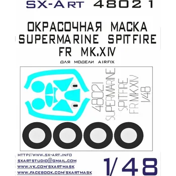 Plastikový model SX-ART 1/48 S.Spitfire FR Mk.XIV Painting Mask (AIRFIX)