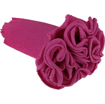 Krepový papír Krepový kornout 25cm x 2,5m 550-RŮŽOVÁ