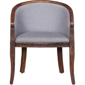 Masivní židle křeslo křesílko s polstrováním 60x60x74cm brown grey