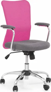 Dětská židle Halmar Andy šedé/růžové