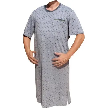 Pánská noční košile xcena Noční košle pánská typ V šedá Velikost: M