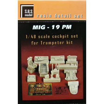 Plastikový model S.B.S model 1/48 Mig-19 PM Cockpit set (TRUMP)
