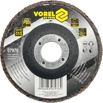 Brusný kotouč Vorel Kotouč brusný lamelový 115 mm P80, TO-07976