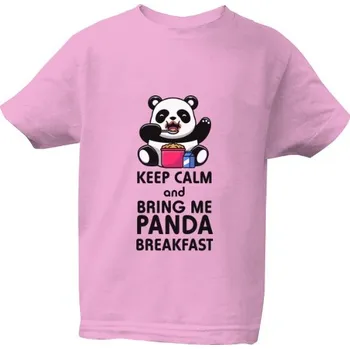 Pánská móda Tričko s potiskem Triko Panda Breakfast dětské