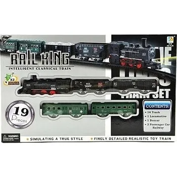 Vláček a vláčkodráha Vláček s kolejemi plast na baterie 312612