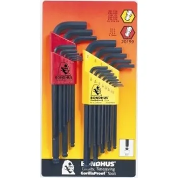 Klíč BONDHUS Imbus sady vícedílné balení metrické/palcové (sada s kuličkou) BLX22