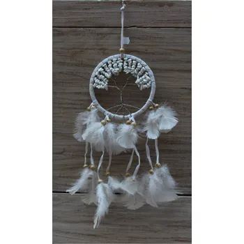 Lapač snů Lapač snů č.1 bílý, délka 38cm průměr 11,5cm