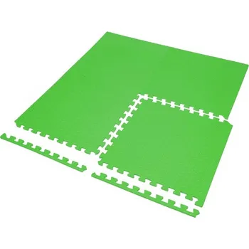 Zátěžová podložka Podložka na cvičení i pod fitness vybavení, Puzzle 61x61x1.0cm, zelená