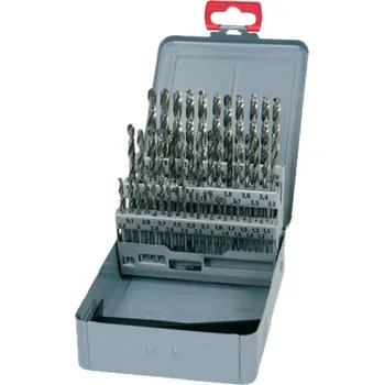 Vrták NÁSTROJE CZ Sada vrtáků 50-dílná 1,00-05,90x0,1mm DIN 338RTiHSSCo5 Lesklá, kov