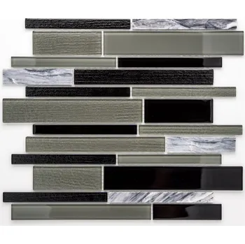 Obklad Mozaika, sklo, kámen, 15x14+23x98/198+35x98/198mm