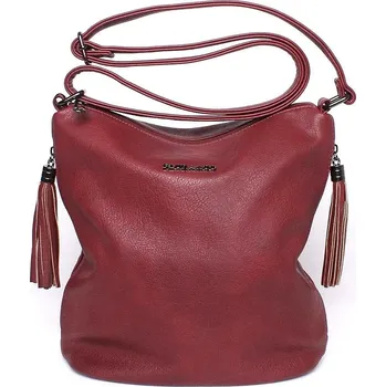 Kabelka Středně velká tmavěčervená crossbody kabelka FLORA&CO H7150