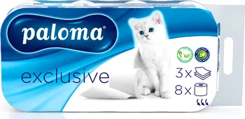 Toaletní papír Paloma Exclusive White 3vrstvý 10 ks 