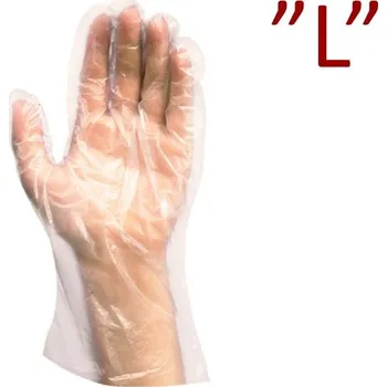 Čisticí rukavice Rukavice mikrotenové jednorázové velikost "L" - [100 ks]