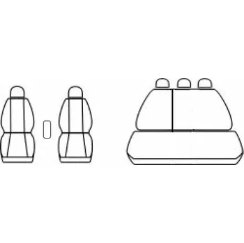 Potah sedadla Automega Autopotahy CITROEN C-ELYSEE II, od r. v. 2017, Dynamic žakar tmavý