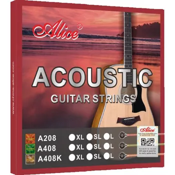 Struna pro kytaru a smyčcový nástroj Alice A408-L Acoustic Guitar Strings, Light