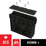 ALCADRAIN Venkovní žlabová vpust pro AVZ104 s plastovým rámem a plastovým roštem A15 (AVZ104R-R401)