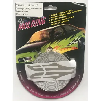 samolepka Samolepka dvoulinka šedá 10M, š.10mm, YH-5092S