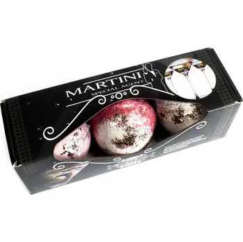 bomba do koupele AWA Martini šumivé bomby do koupele 3x 150 g