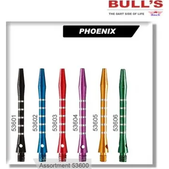 Příslušenství pro šipky Násadky Phoenix Bull´s dlouhé žluté 53605