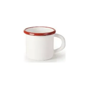 Smaltovaný hrneček červeno bílý 7cm - Ibili