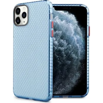Pouzdro na mobilní telefon Kryt se strukturou včelí plástve pro iPhone 12 Pro Max - modrý