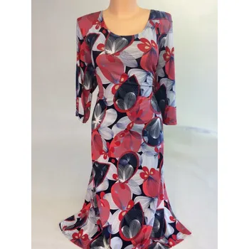 Dámská tunika Šaty PEPY, Barva Červená, Velikost XXL 48, Materiál 96% Viskoza 4% Lycra