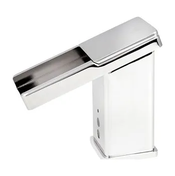 Vodovodní baterie AZP BRNO Automatická umyvadlová, vodopádová baterie na 1 vodu, bateriové napájení – 6 V DC (AUM 23.1B)