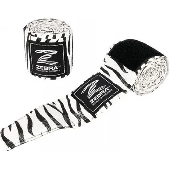 Boxerské rukavice BOXERSKÉ BANDÁŽE ZEBRA 450CM BÍLÁ