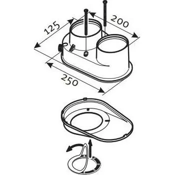 Kouřovod PROTHERM Rozdvojovací člen Ø 80/80 mm (0020221354)