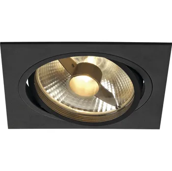 Bodové svítidlo SLV 113830 New Tria 150, černá zápustná bodovka, 1x75W GU10 ES111, 16,5x16,5cm