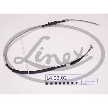 Lanko parkovací brzdy Tazne lanko, provozni brzda, , 60654885, LINEX, 14.02.02