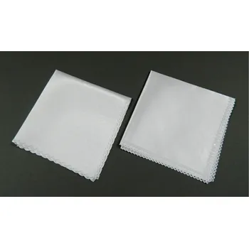 Látkový kapesník Tkaczik Bílý kapesníček do klopy