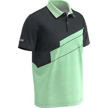 Pánské oblečení Colmar Men Color Block Polo Abstract M, Black, pánské