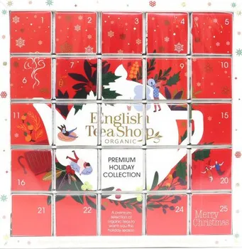 Čaj English Tea Shop ETS25 červený adventní kalendář puzzle 25 x 48 g